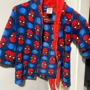 Spider-Man Kids Pajama Robe - Blue and Red